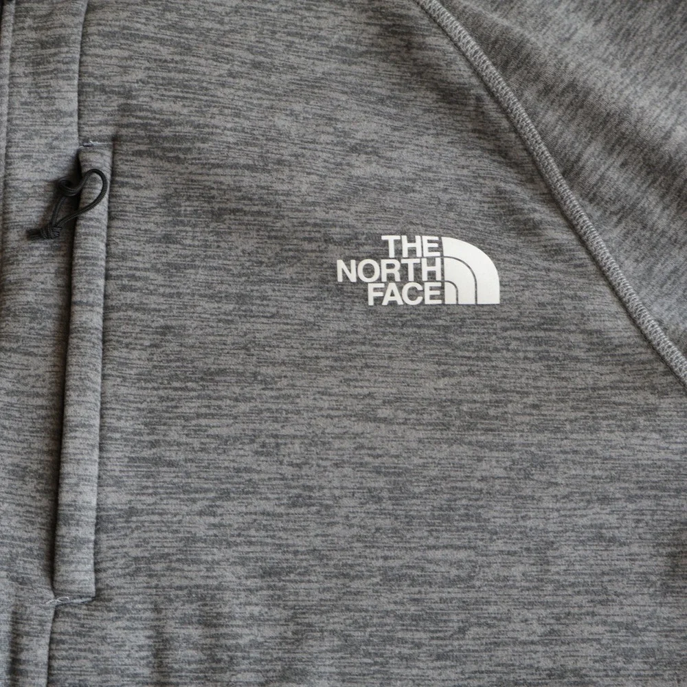 The North Face Mens XXL Grey Heather 1/4 Zip Pullover Fleece Mock Neck Jacket